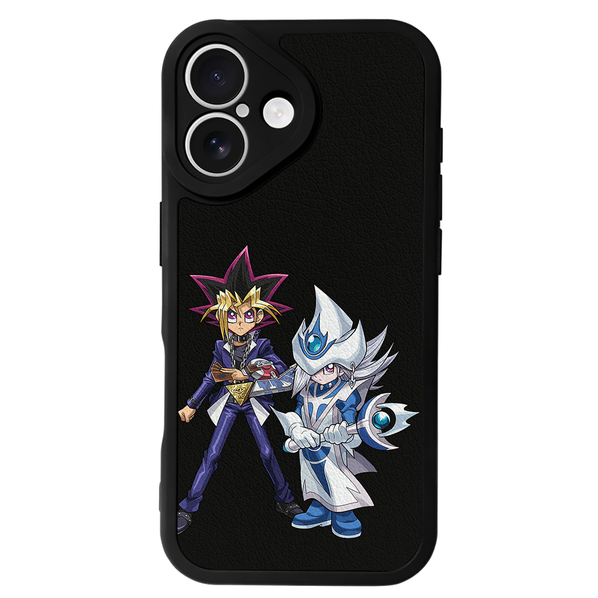 遊☆戯☆王 Yu-Gi-Oh! 【iPhone 16シリーズ対応】シリコンスマホケース（レザー調） 材質：シリコン